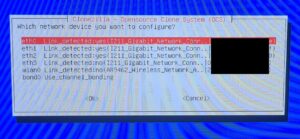 OPNsense Backup Datenträgerklon LAN Interface auswählen