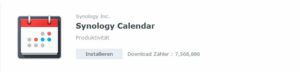 Screenshot des Synology Calendars Symbol