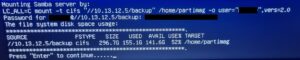OPNsense Backup Datenträgerklon Storage-Info bestätigen