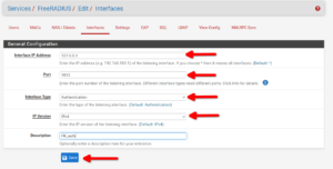 pfSense und FreeRADIUS: Interfaces anlegen