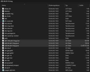 OPNsense Backup Datenträgerklon Backup-Images am Zielsystem