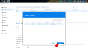 VMM Auswahl Storage