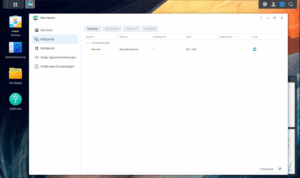 Web Station 4 Ansicht Webportal