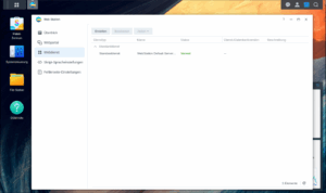 Web Station 4 Ansicht Webdienst