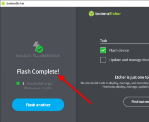 Home Assistant Flashen beendet