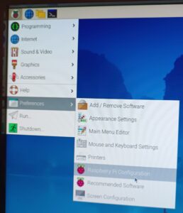 Raspberry Pi Dekstop Menü