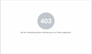 Fehler 403 wegen fehlendem Inhalt im Dokument-Root