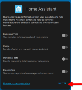 Home Assistant Diagnosedaten teilen