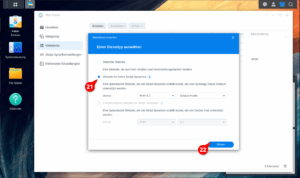 Auswahl Portaltyp dynamisch