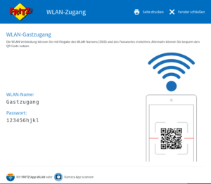 Fritzbox Gast-WLAN QR-Code