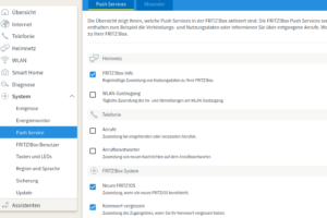 Fritzbox Gast-WLAN Push Service