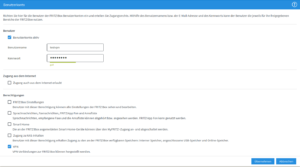 Fritzbox Benutzer anlegen