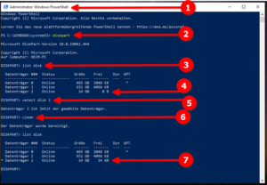 pfSense Installation USB Stick diskpart