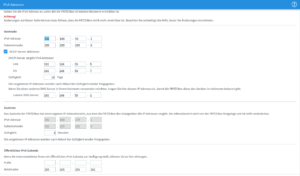 Fritzbox IPv4-Einstellungen Details