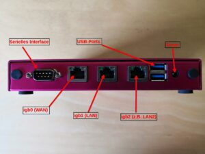 pfSense Installation Netzwerkinterface