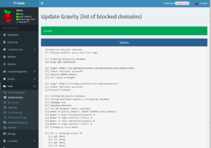 Pi-hole Blocklisten aktualisieren