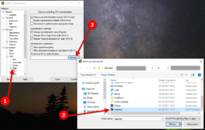 SSH-Zugang PuTTY Anmeldung mit Schlüsselpaar