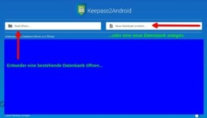 KeePass2Android – Datei öffnen