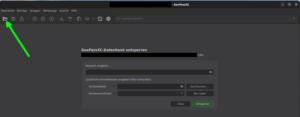 KeePassXC am NAS: Datenbank öffnen