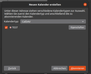 Synology Kalender Thunderbird Kalender abonnieren