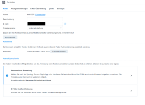 Synology Hardwarekey kennwortlose Anmeldung eingerichtet
