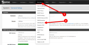 pfSense und unbound DNS Servers