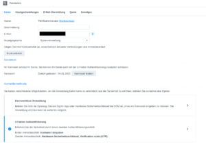 Synology Hardwarekey als 2FA einrichten