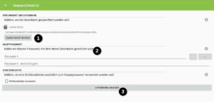 KeePass2Android – Datenbank anlegen