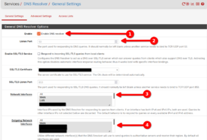 pfSense und unbound Einstellungen 1