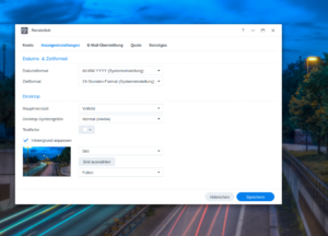 Synology NAS neuer Hintergrund