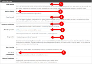 pfSense OpenVPN Tunnel Settings