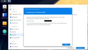 Synology NAS 2FA E-Mail