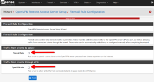 pfSense OpenVPN Firewall Settings